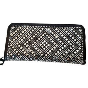 SALE Shimmering Rhinestone Bling Black Wallet